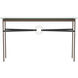 Equus 54 X 14 inch Ink and Sterling Console Table in Leather Black