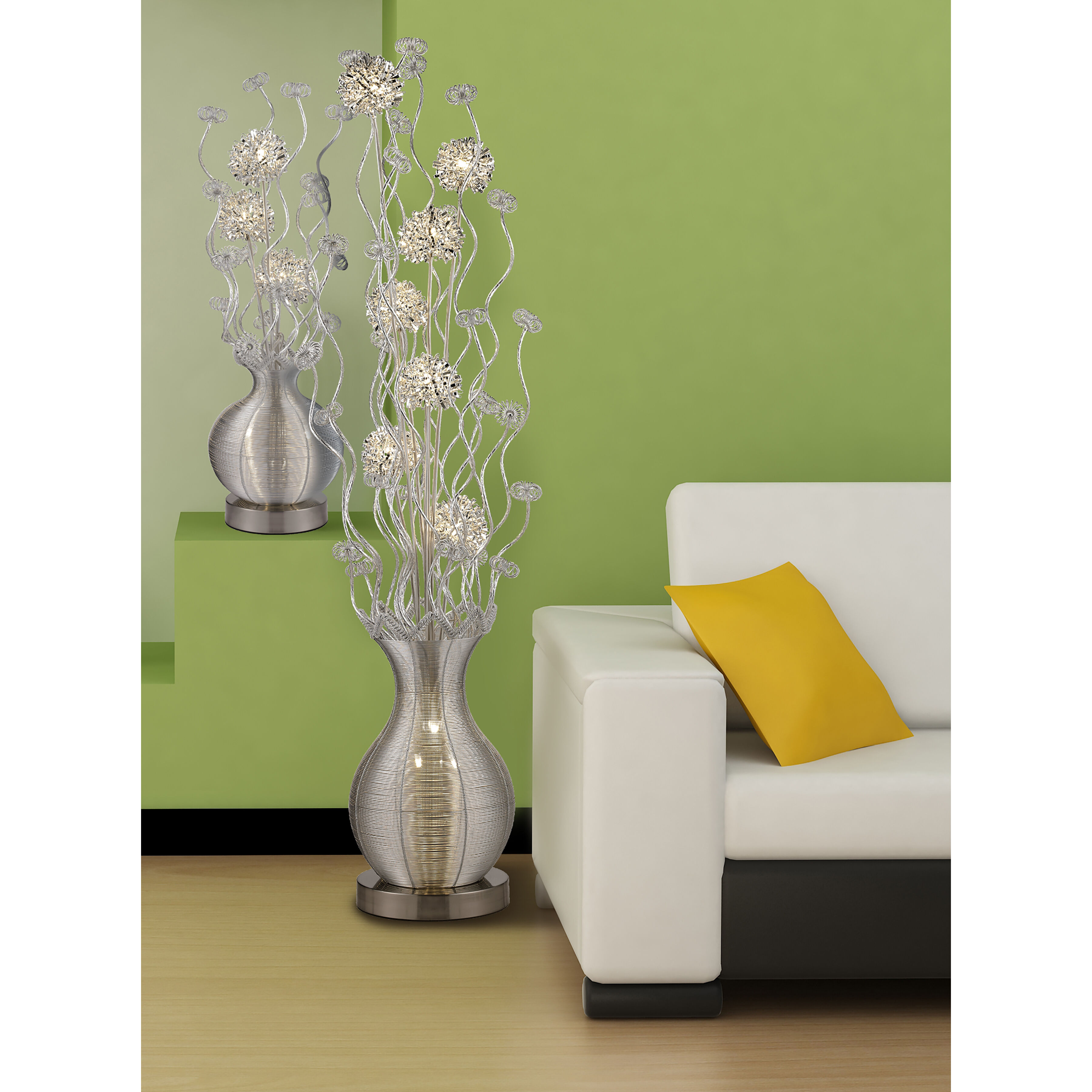 Lazelle 33 inch 7 watt Silver Table Lamp Portable Light