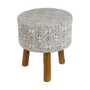 Maurice 17 inch Charcoal Stool, Cube