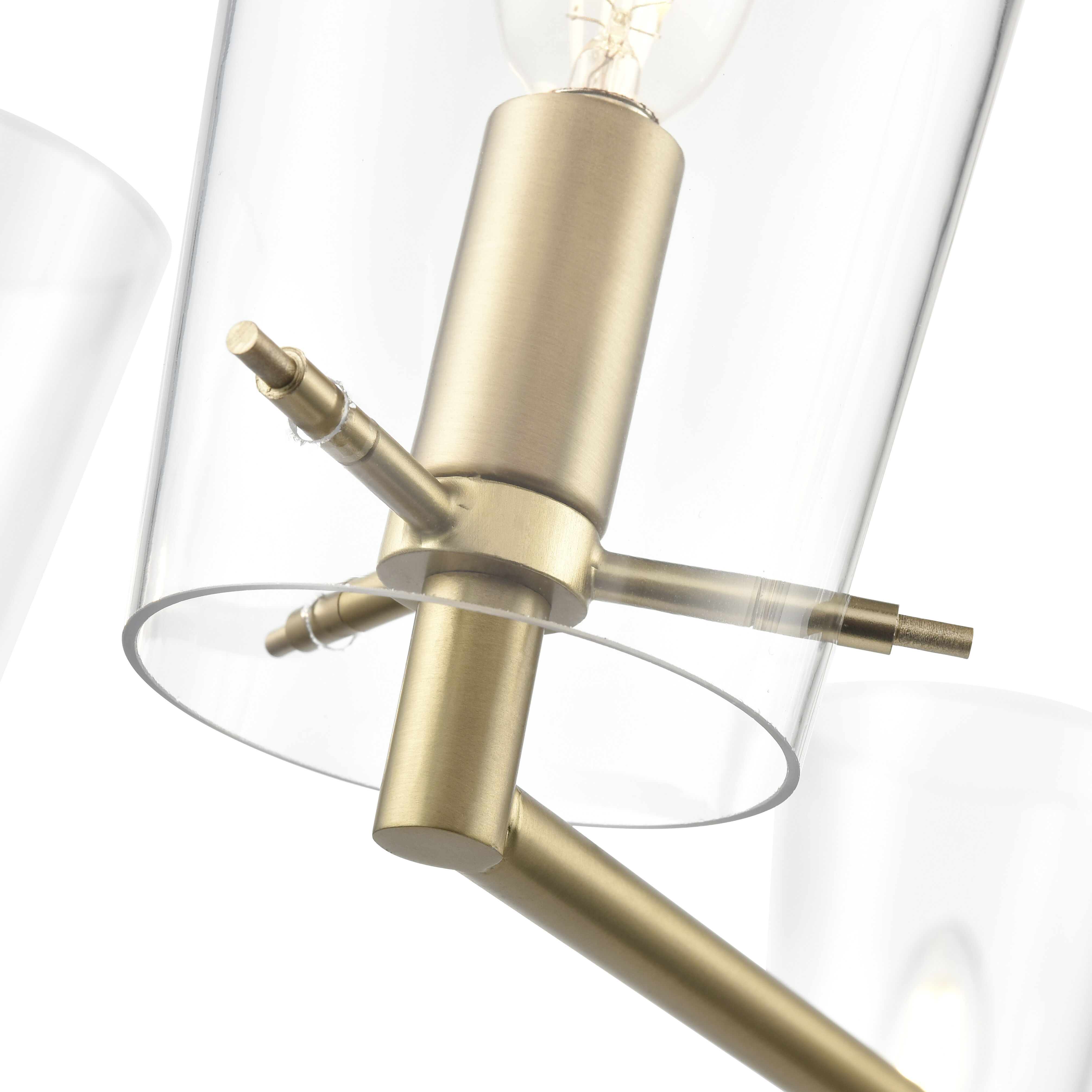 Maccan 5 Light 31 inch Vintage Brass Chandelier Ceiling Light