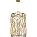 Snowden 8 Light 18 inch Burnished Brass Pendant Ceiling Light