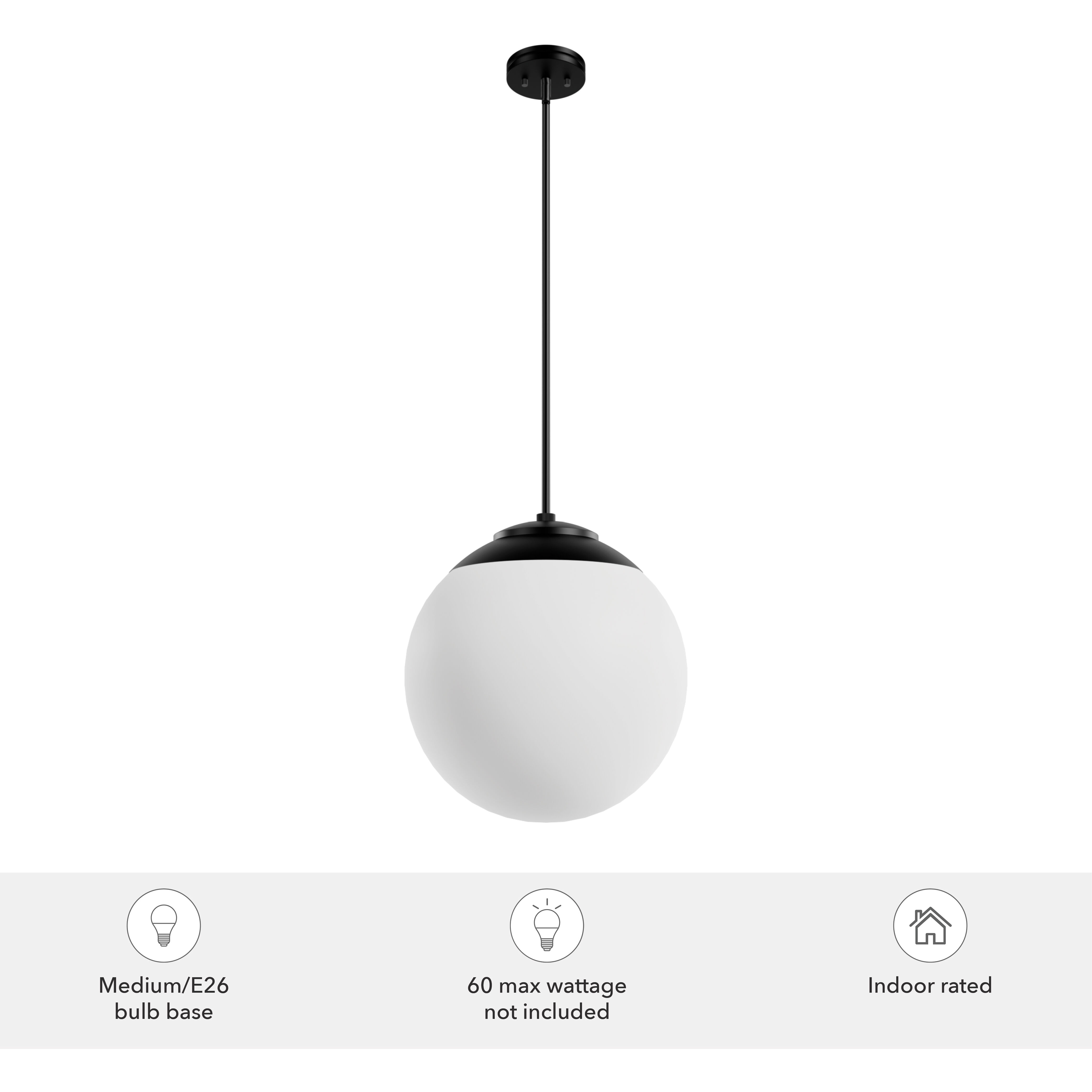 Hepburn 3 Light 16 inch Matte Black Pendant Ceiling Light