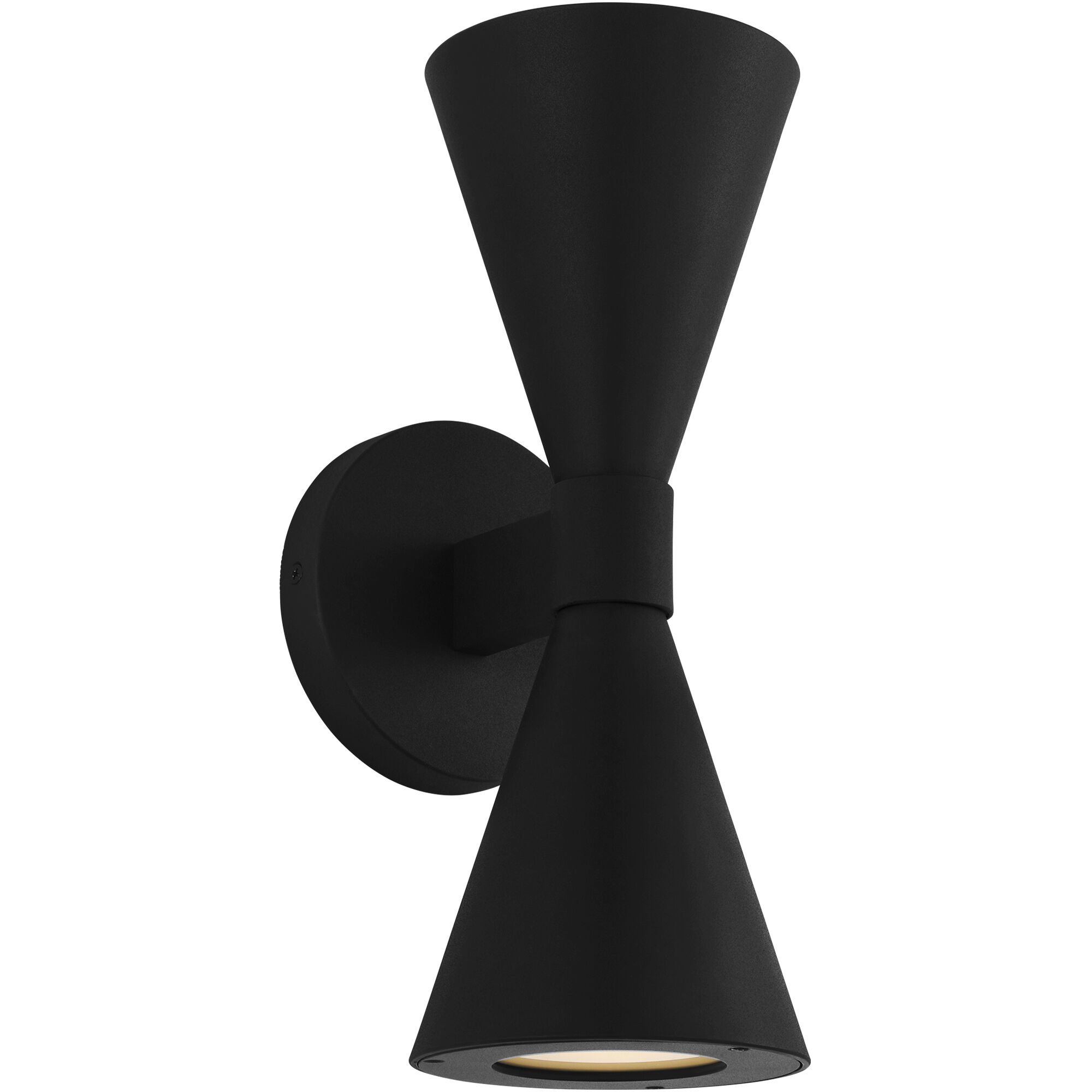 AERIN Albertine 2 Light 13.13 inch Textured Black Outdoor Wall Sconce