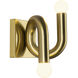 Alora Mood Sadie 2 Light 6 inch Brushed Gold Wall Sconce Wall Light