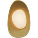 Organic LED 13.5 inch Painted Antique Brass Outdoor Wall Sconce
