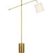 Suzanne Kasler Frederick 52 inch 15 watt Hand-Rubbed Antique Brass Pivoting Floor Lamp Portable Light