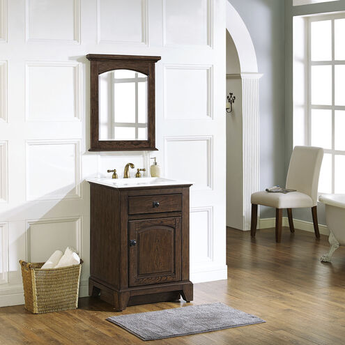 James 24 inch Brown Bathroom Vanity Wall Light