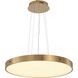 Canada LED 24 inch Brass LED Chandelier Ceiling Light