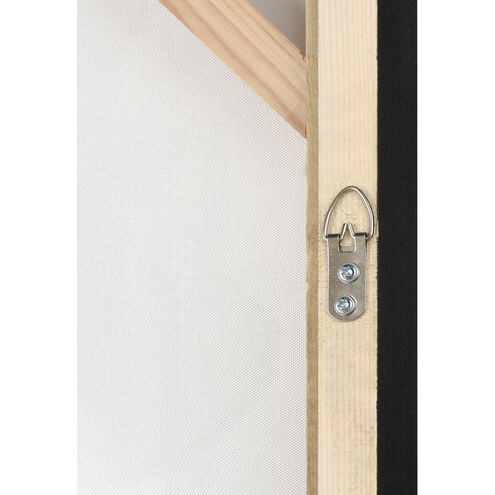 Charge Off White with Navy and Black Framed Wall Art