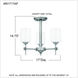 Aria 3 Light 17 inch Antique Polished Nickel Semi-Flush Mount Ceiling Light