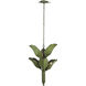 Banana Leaf 6 Light 25 inch Natural Green Chandelier Ceiling Light