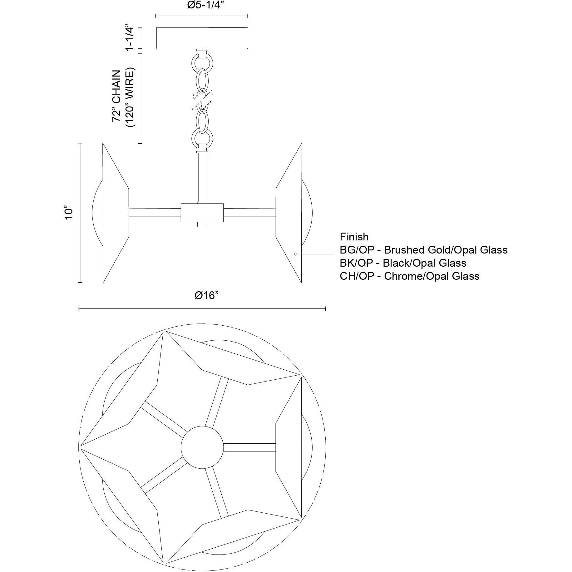Cleo LED 16 inch Brushed Gold Chandelier Ceiling Light