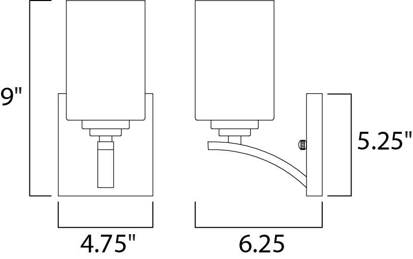 Deven 1 Light 5 inch Satin Nickel Wall Sconce Wall Light