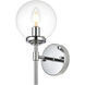 Ingrid 1 Light 6 inch Chrome Bath Sconce Wall Light