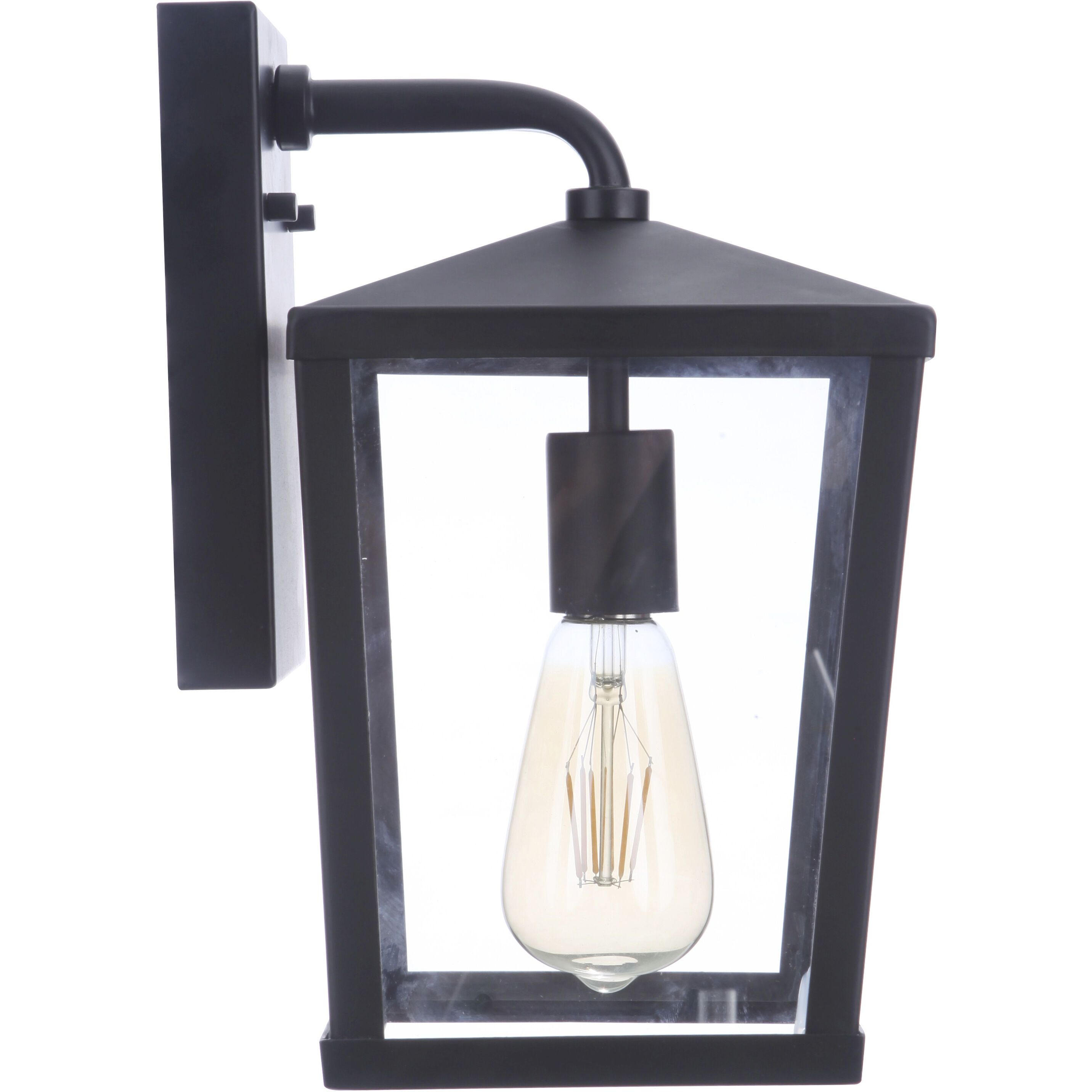 Olsen 1 Light 12 inch Midnight Outdoor Wall Lantern