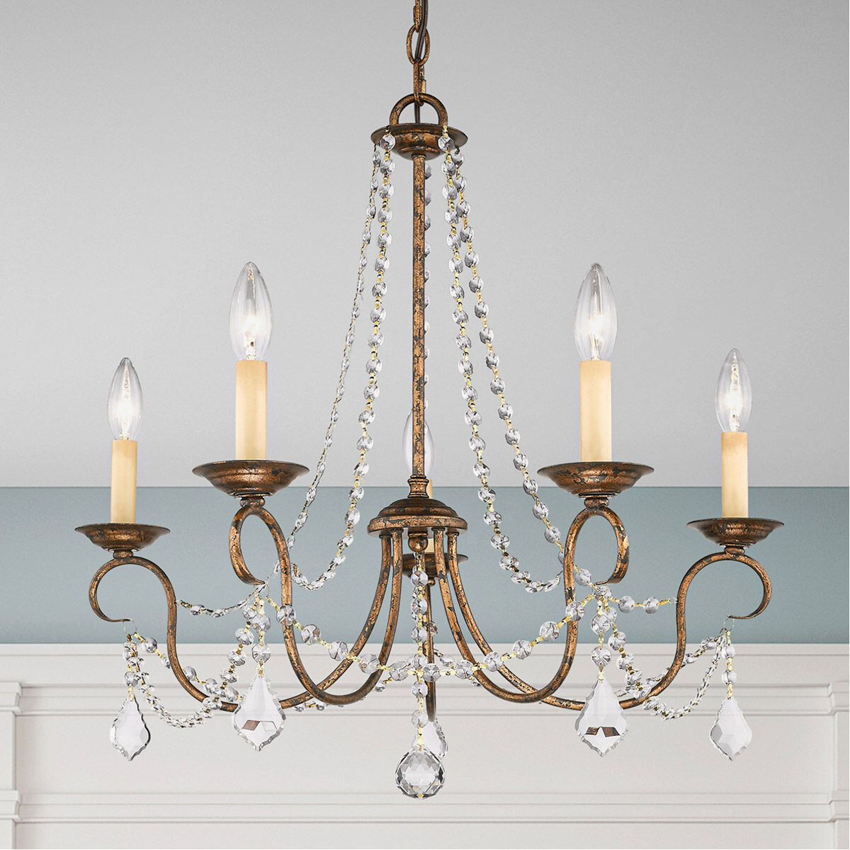 Next venetian 5 light chandelier clearance