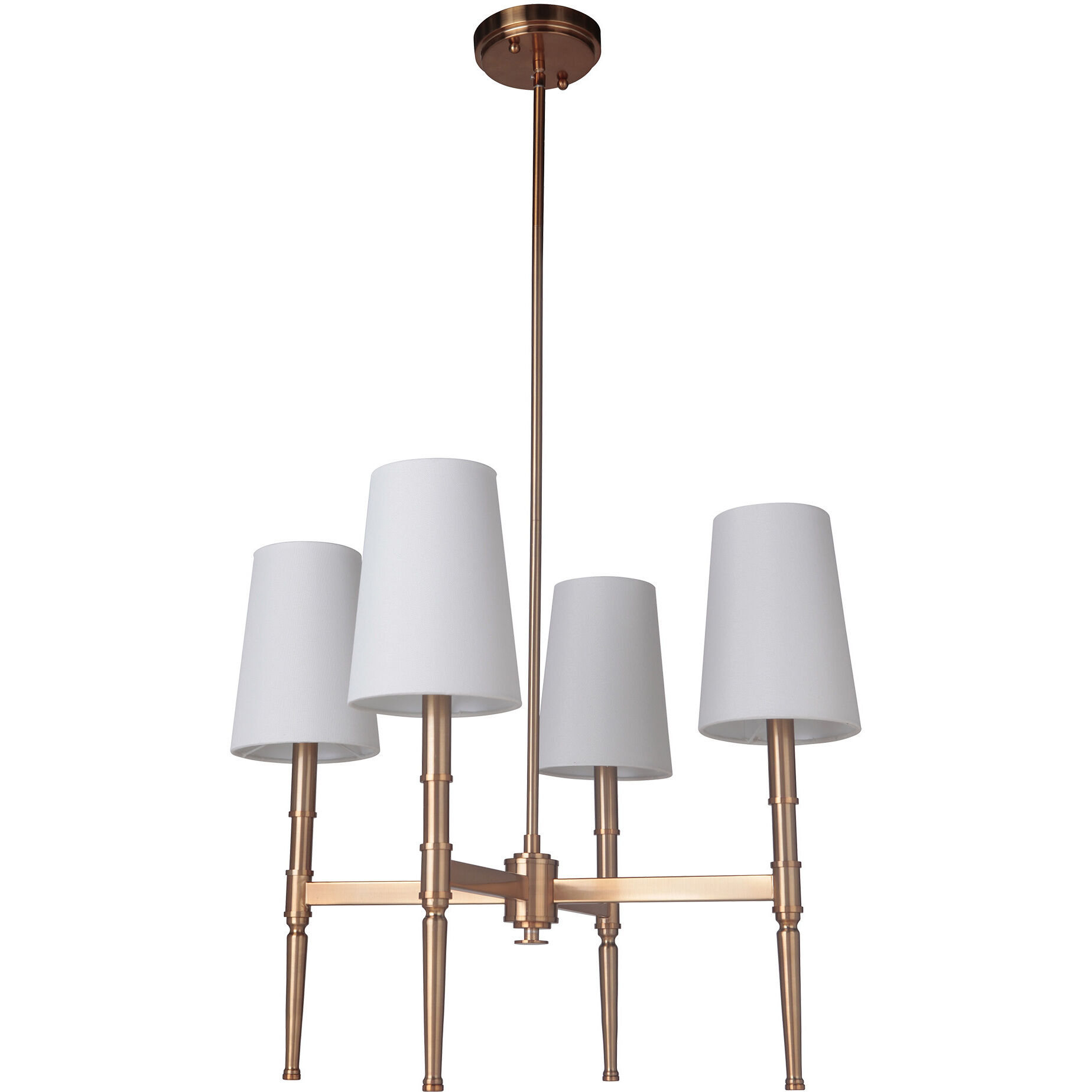 Ella 4 Light 18 inch Satin Brass Pendant Ceiling Light