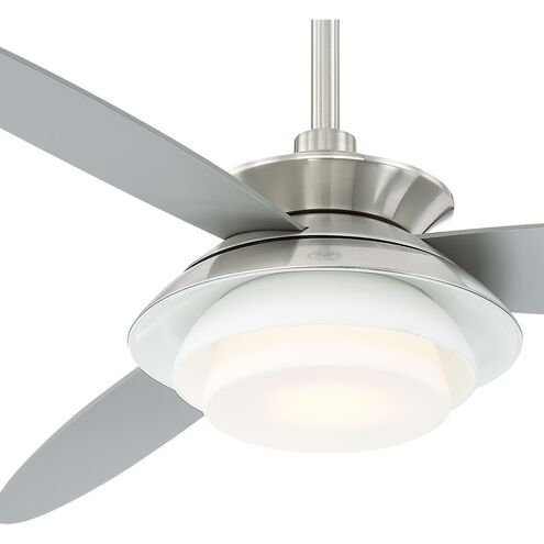 Stack 56 inch Brushed Nickel/Silver with Silver Blades Ceiling Fan