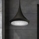 Signature Verita LED 18 inch Black Pendant Ceiling Light, Schonbek Signature