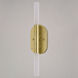 Fulton LED 4.5 inch Satin Brass Bathroom Light Wall Light