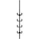 Kelly Wearstler Liaison 8 Light 12.75 inch Bronze Statement Sconce Wall Light in (None)