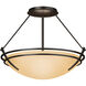 Presidio Tryne 2 Light 16.4 inch Oil Rubbed Bronze Semi-Flush Ceiling Light in Sand