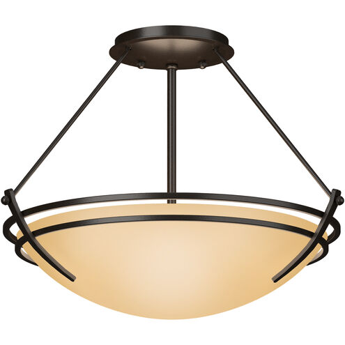 Presidio Tryne 2 Light 16.4 inch Oil Rubbed Bronze Semi-Flush Ceiling Light in Sand