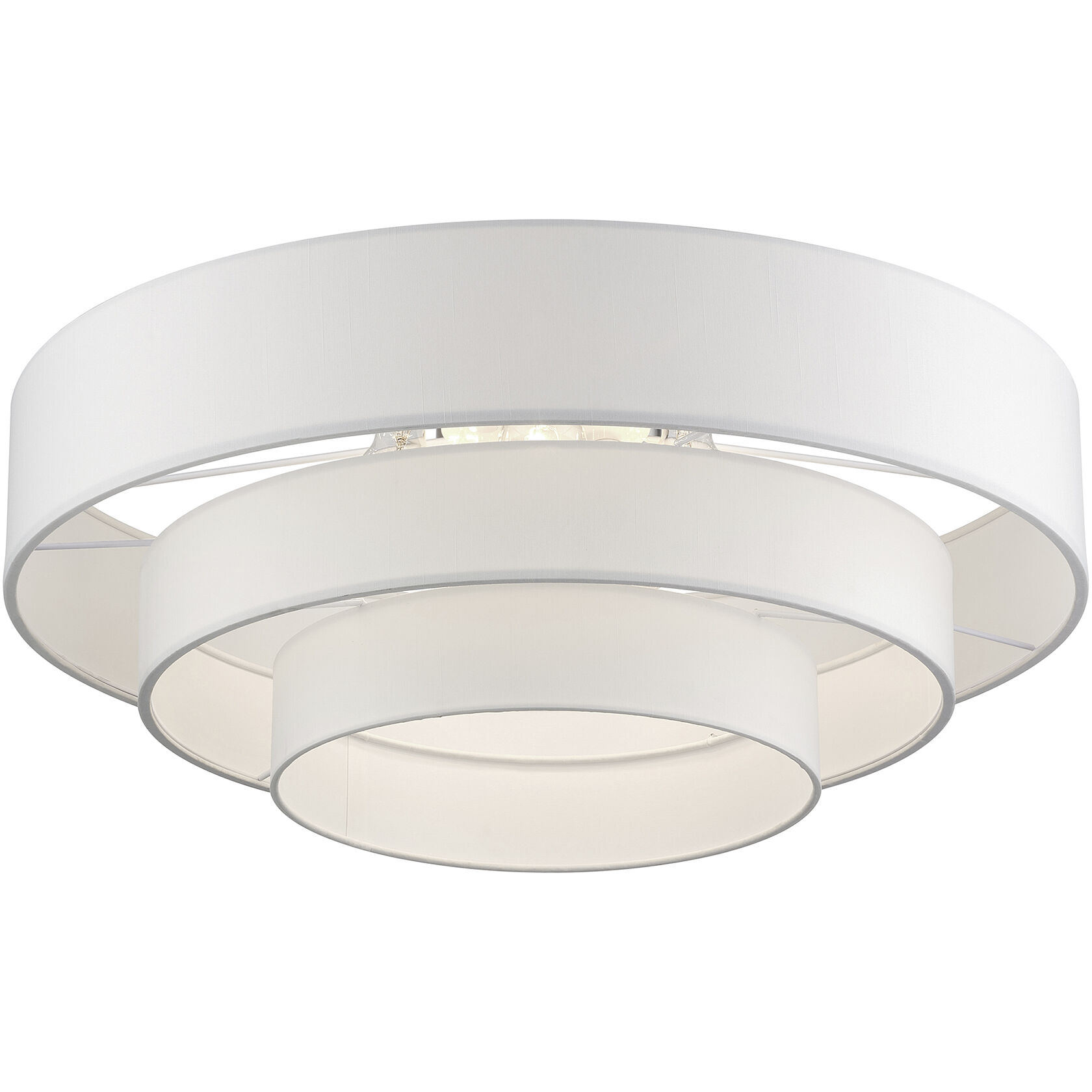 Manorwood 5 Light 28 inch Brushed Nickel Semi-Flush Ceiling Light