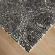 Mitra 130 X 94 inch Black/White Rug in 8 x 11
