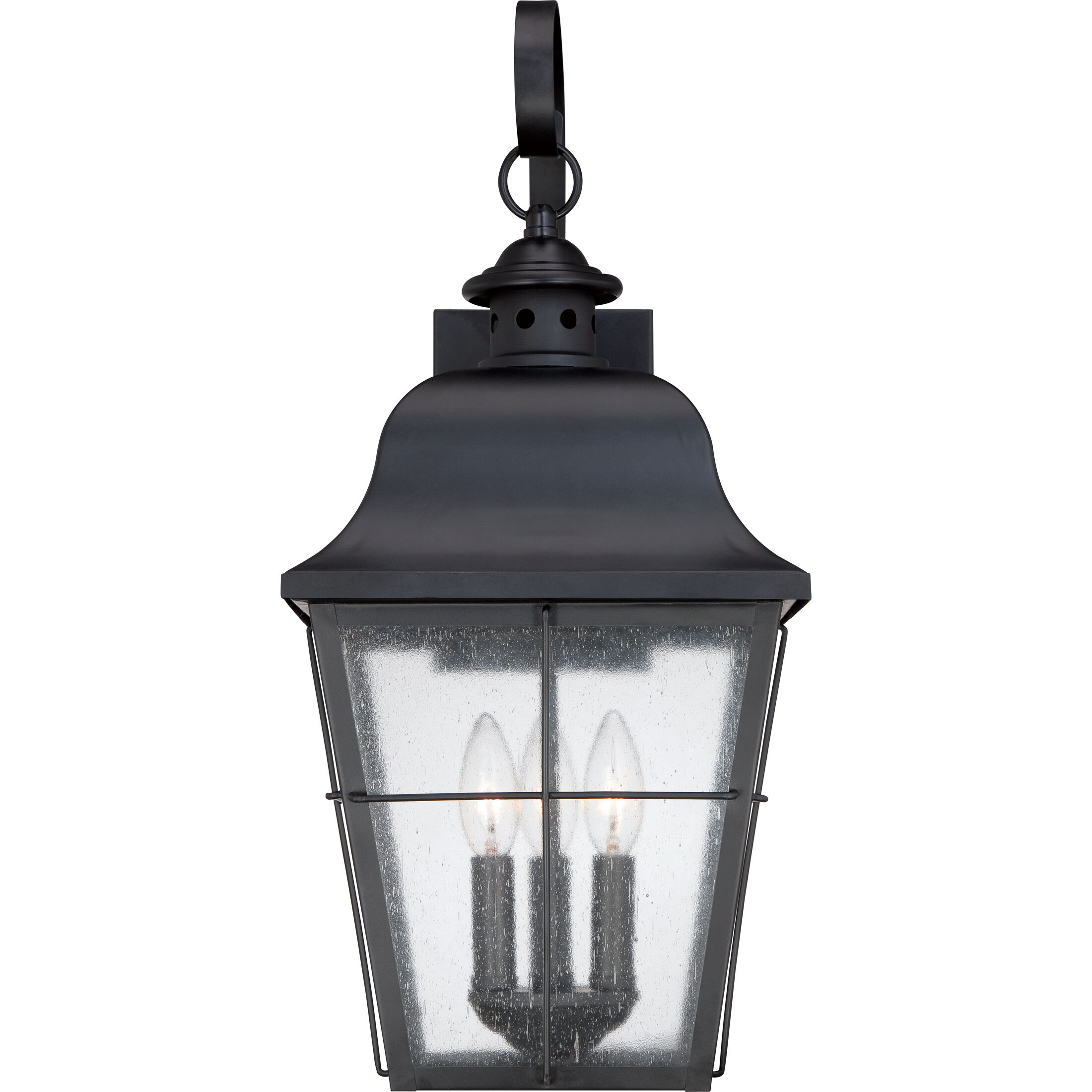 Millhouse 3 Light 22 inch Mystic Black Outdoor Wall Lantern