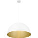 Vega Pendant Ceiling Light in Matte White