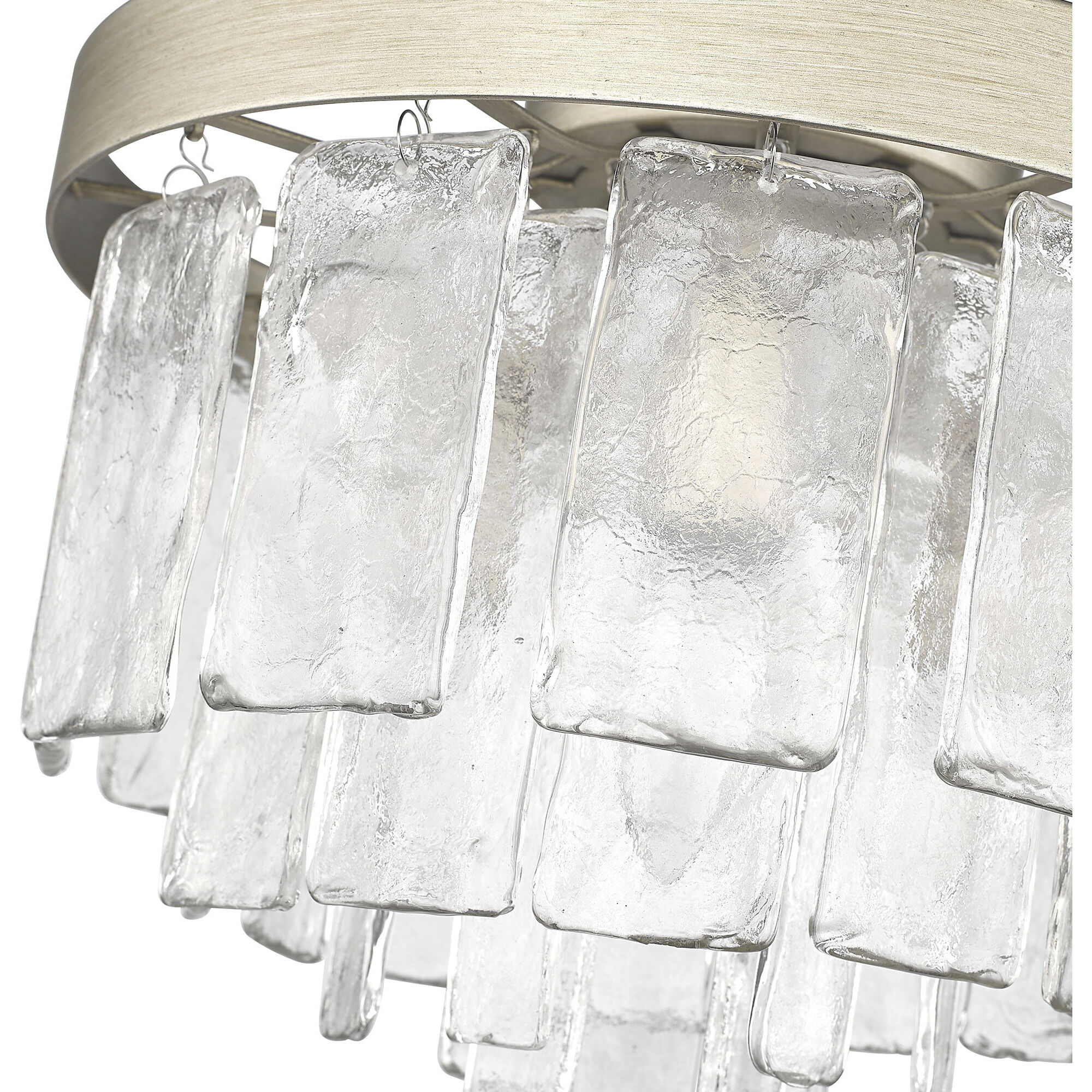 Ciara 3 Light 13 inch White Gold Flush Mount Ceiling Light