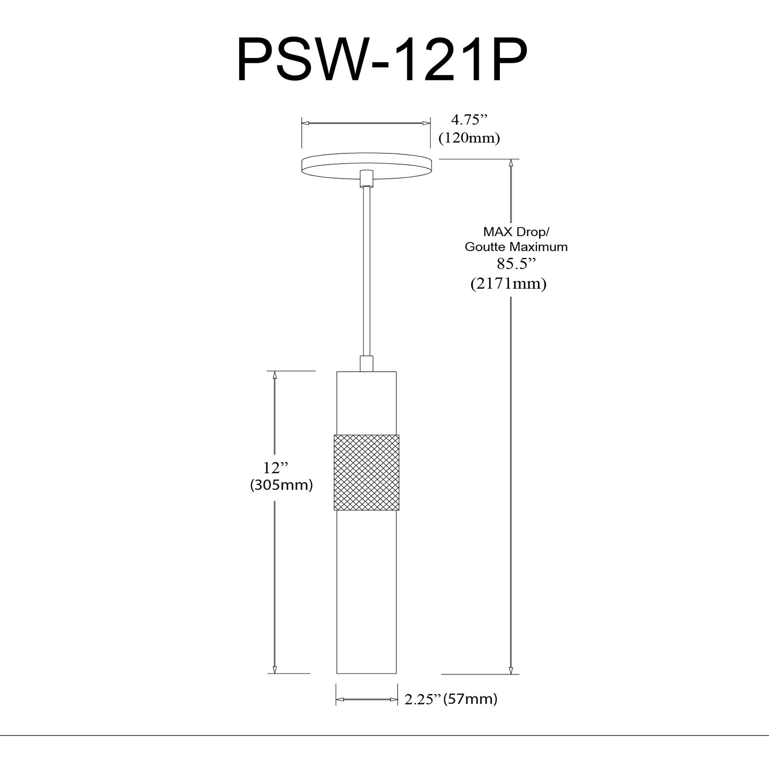 Passwell 1 Light 2.25 inch Matte Black with Aged Brass Pendant Ceiling Light