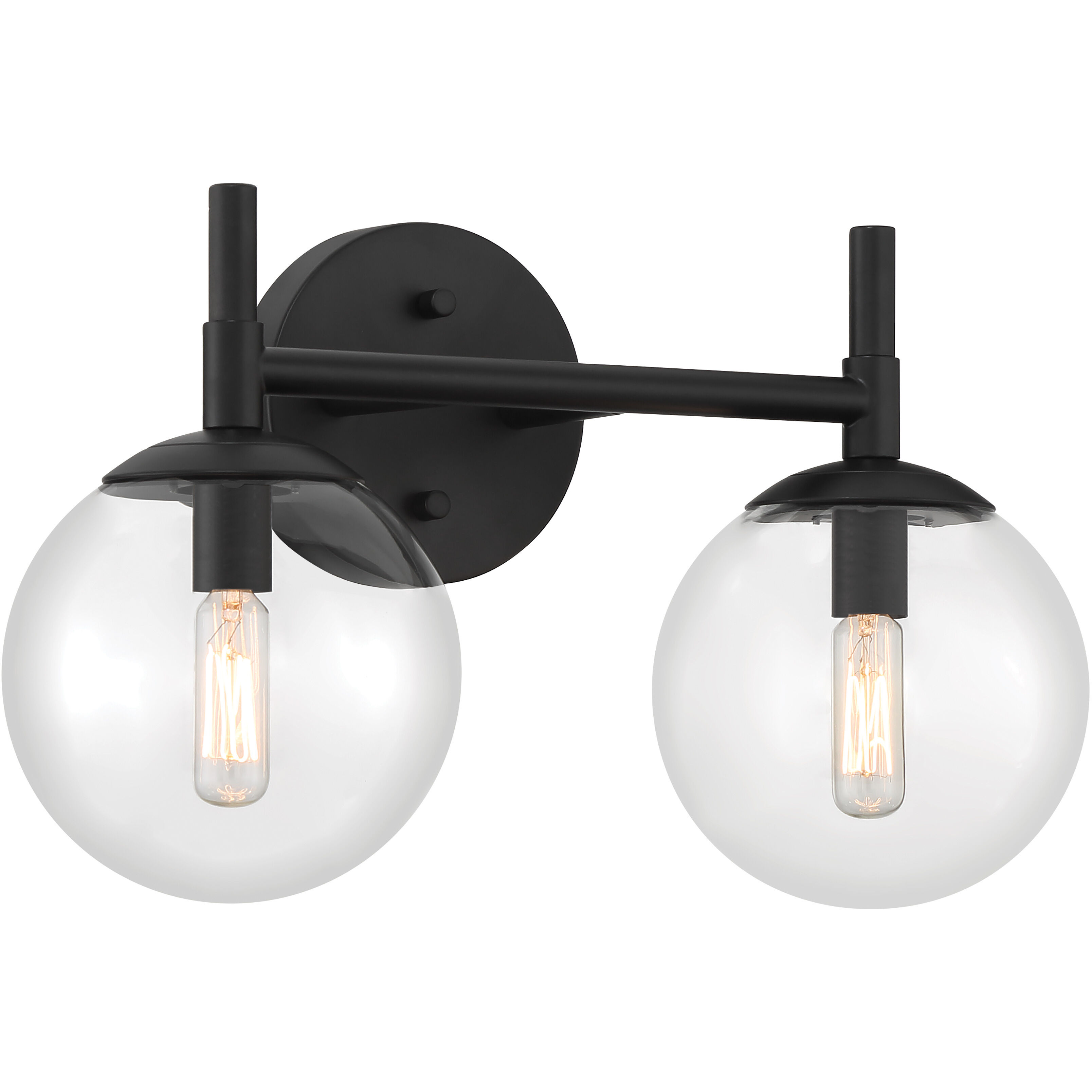 Auresa 2 Light 16 inch Coal Bath Vanity Wall Light