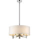 Andrea 5 Light 20 inch Polished Nickel Pendant Ceiling Light