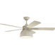 Ventura 52 inch Cottage White with Cottage White/Driftwood Blades Indoor/Outdoor Ceiling Fan