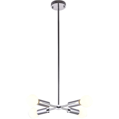 Canada 4 Light 16 inch Chrome Chandelier Ceiling Light