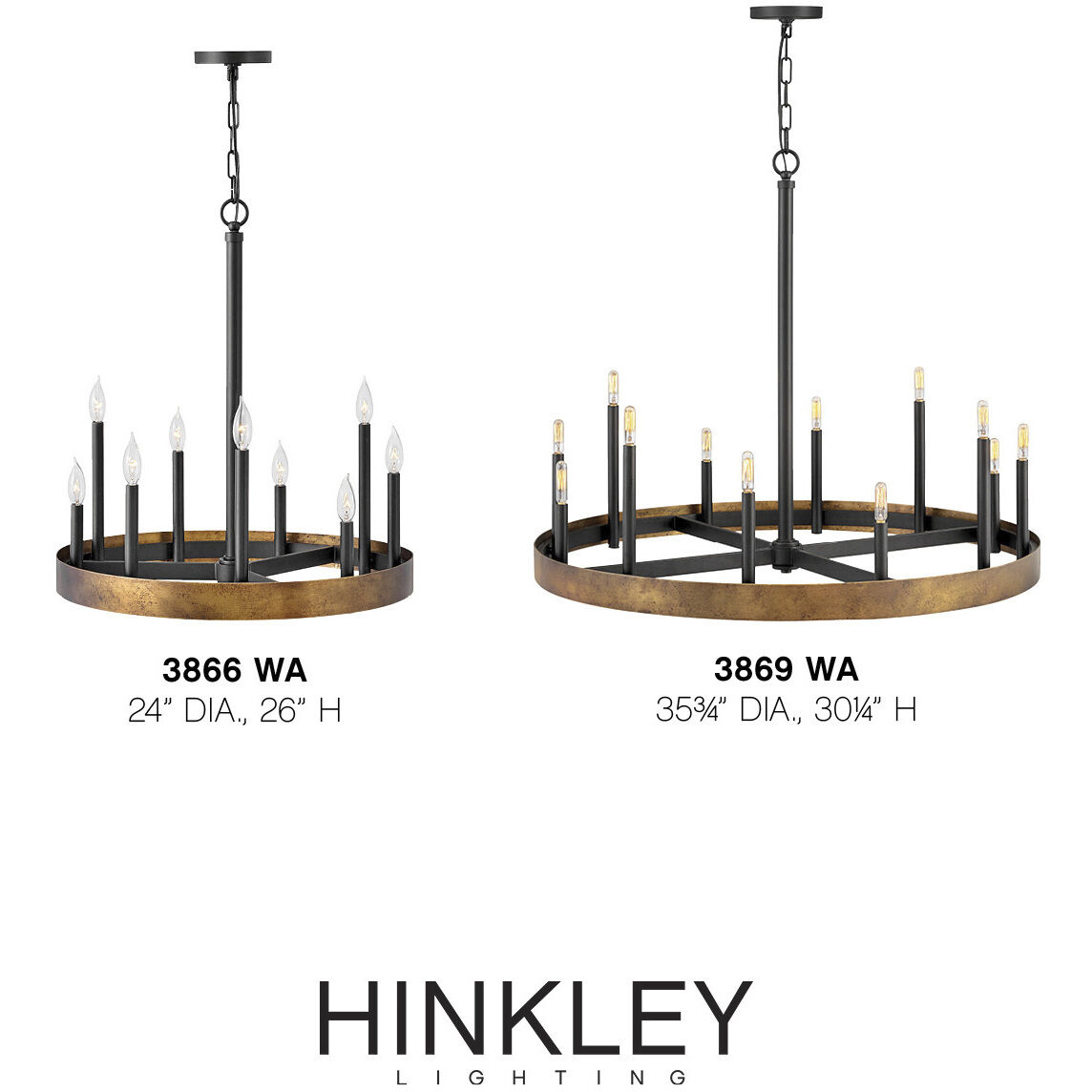 Wells 9 Light 24 inch Weathered Brass with Black Indoor Chandelier Ceiling Light