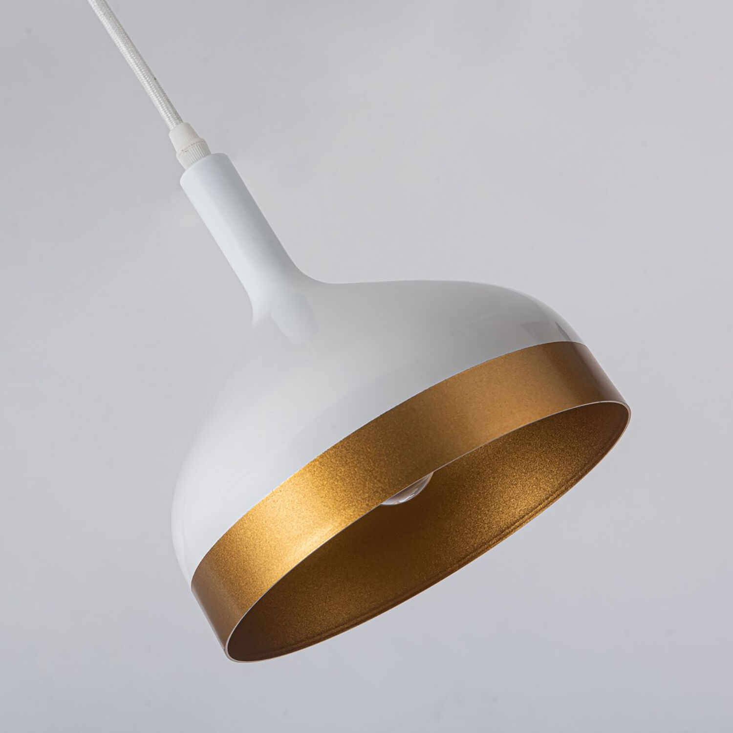 Dash LED 41 inch White and Gold Island Light Ceiling Light