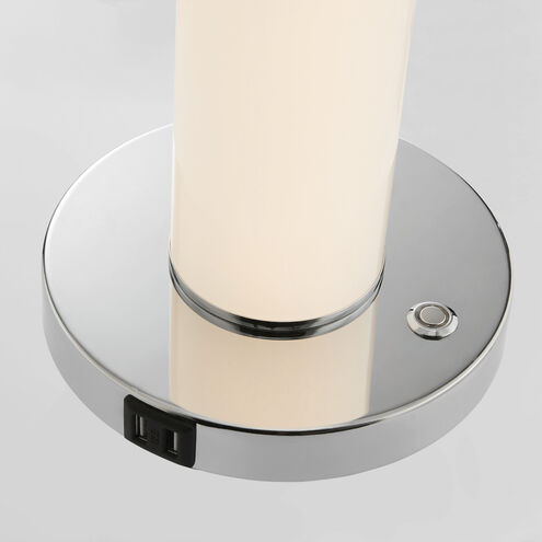 Quilla 26 inch 60.00 watt Nickel Table Lamp Portable Light