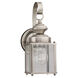 Jamestowne Outdoor Wall Lantern in Antique Brushed Nickel, Small