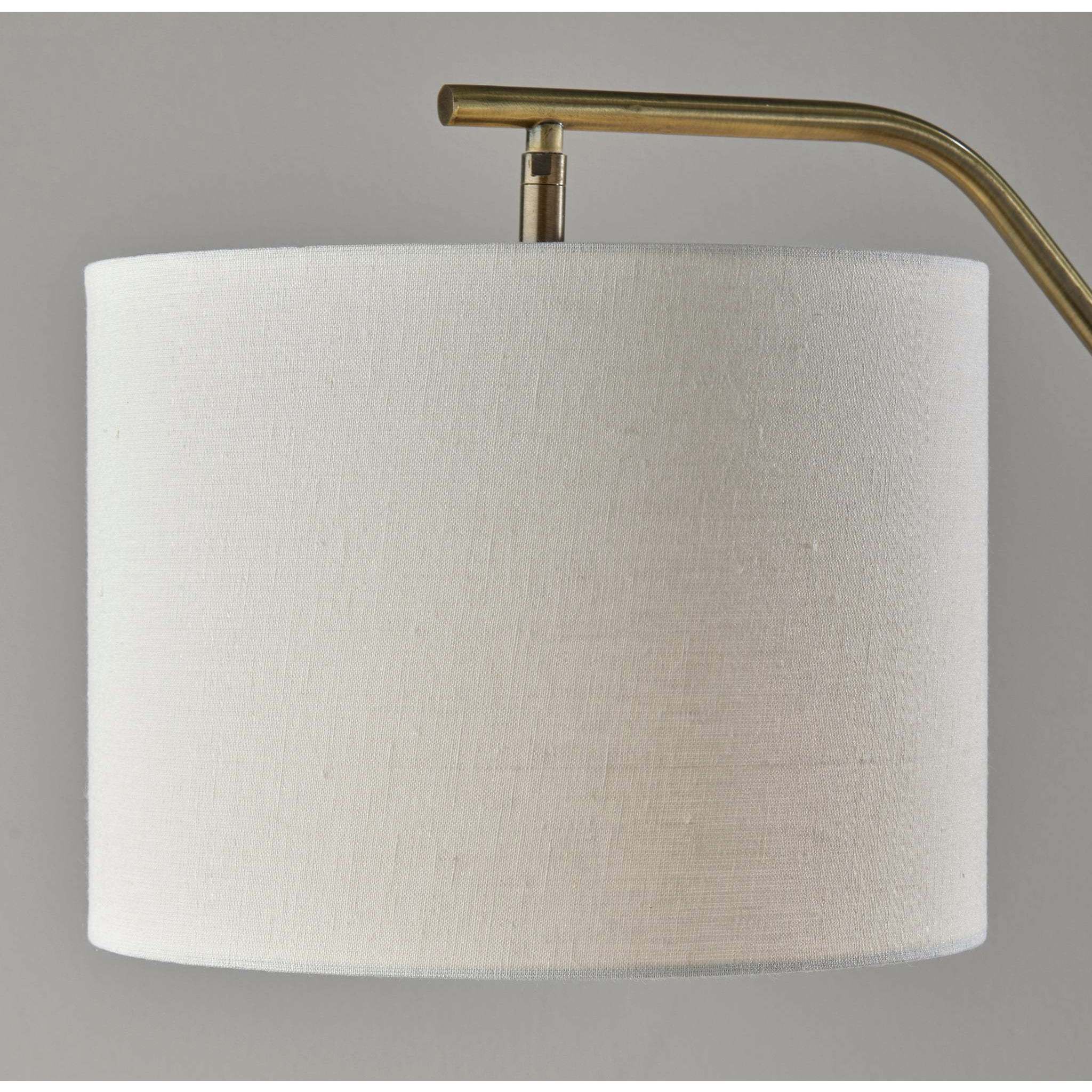 Milo 60 inch 100.00 watt Antique Brass Floor Lamp Portable Light, Simplee Adesso