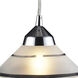 Refraction LED 7 inch White with Polished Chrome Mini Pendant Ceiling Light