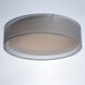 Prime LED 20 inch Flush Mount Ceiling Light in White Organza