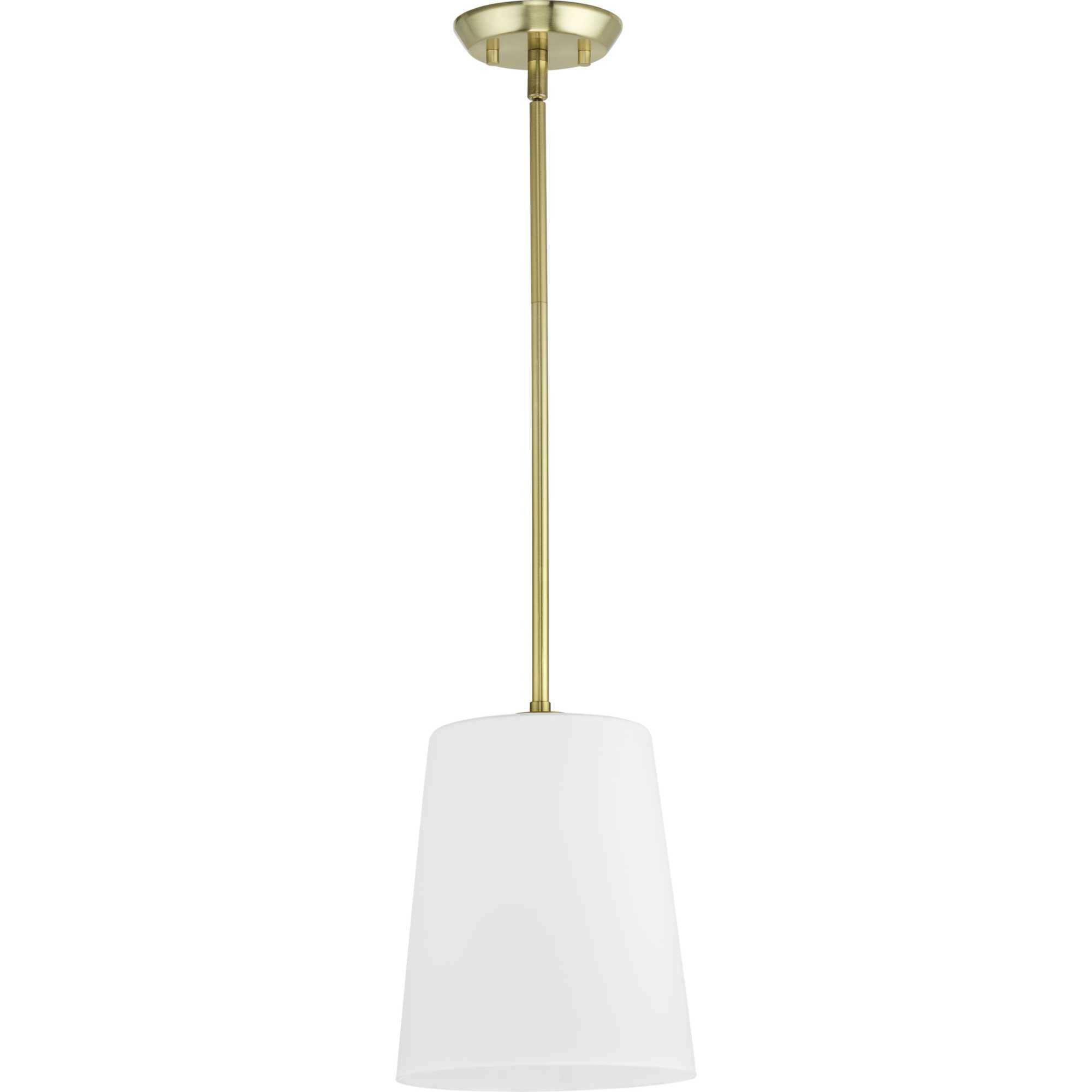Clarion 1 Light 9 inch Satin Brass Pendant Ceiling Light