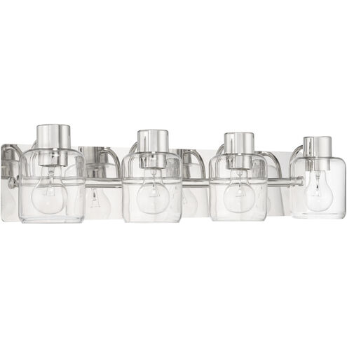 Rori 4 Light 28.25 inch Polished Nickel Vanity Light Wall Light