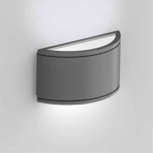 Tube LED 5.38 inch Graphite Outdoor Wall Light