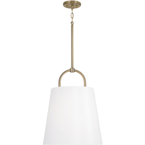 Capital Lighting Brody 1 Light 16 inch Aged Brass Pendant Ceiling Light 349412AD - Open Box