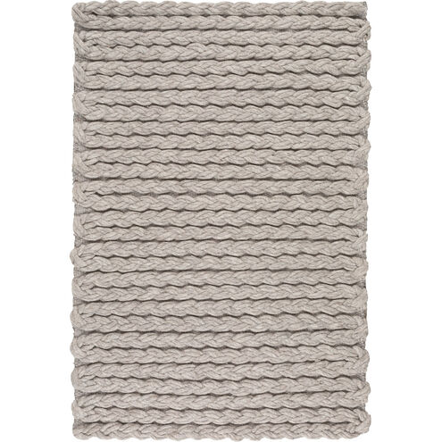 Yukon 36 X 24 inch Light Gray Rugs, Wool