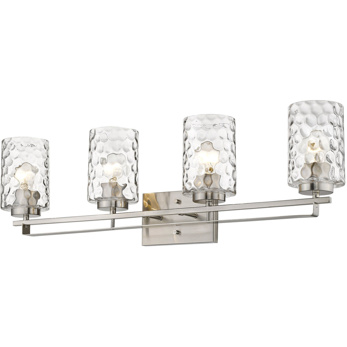 Livvy 4 Light 33 inch Satin Nickel Vanity Light Wall Light